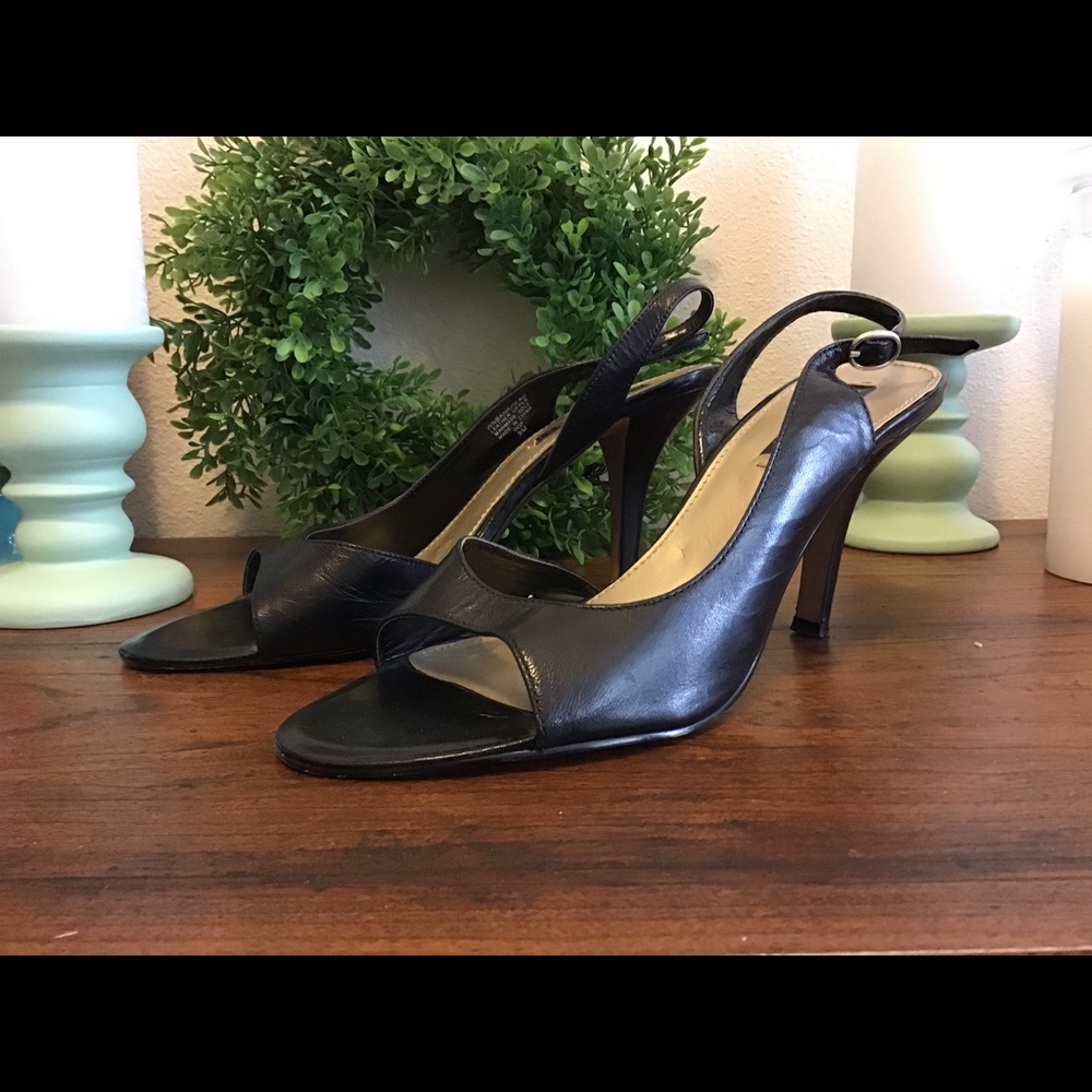 Nine West “BANKHEAD” slingback heels size 9 - Picture 3 of 8